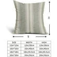 thumbnail image 5 of Sage Green Pillow Covers 16x16 Set of 2 Gray Grey Dot Print Striped Decorative Outdoor Pillowcases Boho Rustic Farmhouse Decorative Throw Cushion Case Decor for Couch Sofa Bed, 5 of 6