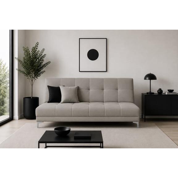 Sofá Cama para Sala Reclinable Matrimonial Karla Futon 3 Posiciones El Bazar Store Moderno