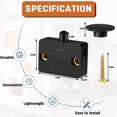thumbnail image 4 of 8 Pieces Cabinet Lamp Switch Automatic Door Switch Contact Switch for Applicable to 12V 24V 110V(Bl, 4 of 5