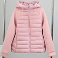 thumbnail image 4 of Pincandy Women's Cropped Puffer Jacket Hooded Warm Padded Winter Outerwear Coat with Pockets, 4 of 7