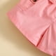 thumbnail image 5 of Odeerbi 1-8 Años Niñas Trajes de Verano Camisolas de Algodón Pantalones Cortos Cargo Conjunto de Dos Piezas Pechera Con Lazo, 5 of 9