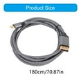 thumbnail image 3 of USB C To 1.4 Cable 8K@60Hz Bidirectional Transmission Male to Male Extension for PC Laptop, 3 of 8