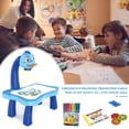 thumbnail image 2 of Mesa de proyector de dibujo para niños Tablero de dibujo Doodle Bloc de dibujo Trazar y dibujar Proyector Juguete Escritura Pintura Escritorio de aprendizaje con proyector inteligente con música liger Muyoka Hogar, 2 of 6