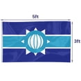 thumbnail image 3 of mokarier Antarctic Empire Flag Banner Outdoor Indoor Decoration Flag 3x5Feet Double Stitched Polyester with Brass Grommets, 3 of 5