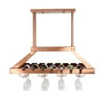 thumbnail image 4 of Home Indoor 2 Light LED Overhead Wine Rack, Copper, 4 of 6