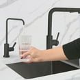thumbnail image 6 of Stylish Melfi One-Handle Matte Black Water Tap Faucet Height 10½" K-147N, 6 of 11
