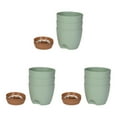 thumbnail image 4 of Macetas biodegradables Matsuzay para jardinería respetuosa con el medio ambiente color verde paquete de 3, 4 of 6