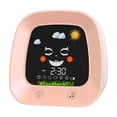 thumbnail image 1 of Despertadores para niños, reloj digital con luz nocturna y sonido para entrenar el sueño. Rosa, 1 of 9