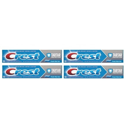 (4 Pack) Crest Tartar Control Fresh Mint Flavor Liquid Gel Toothpaste 6.4