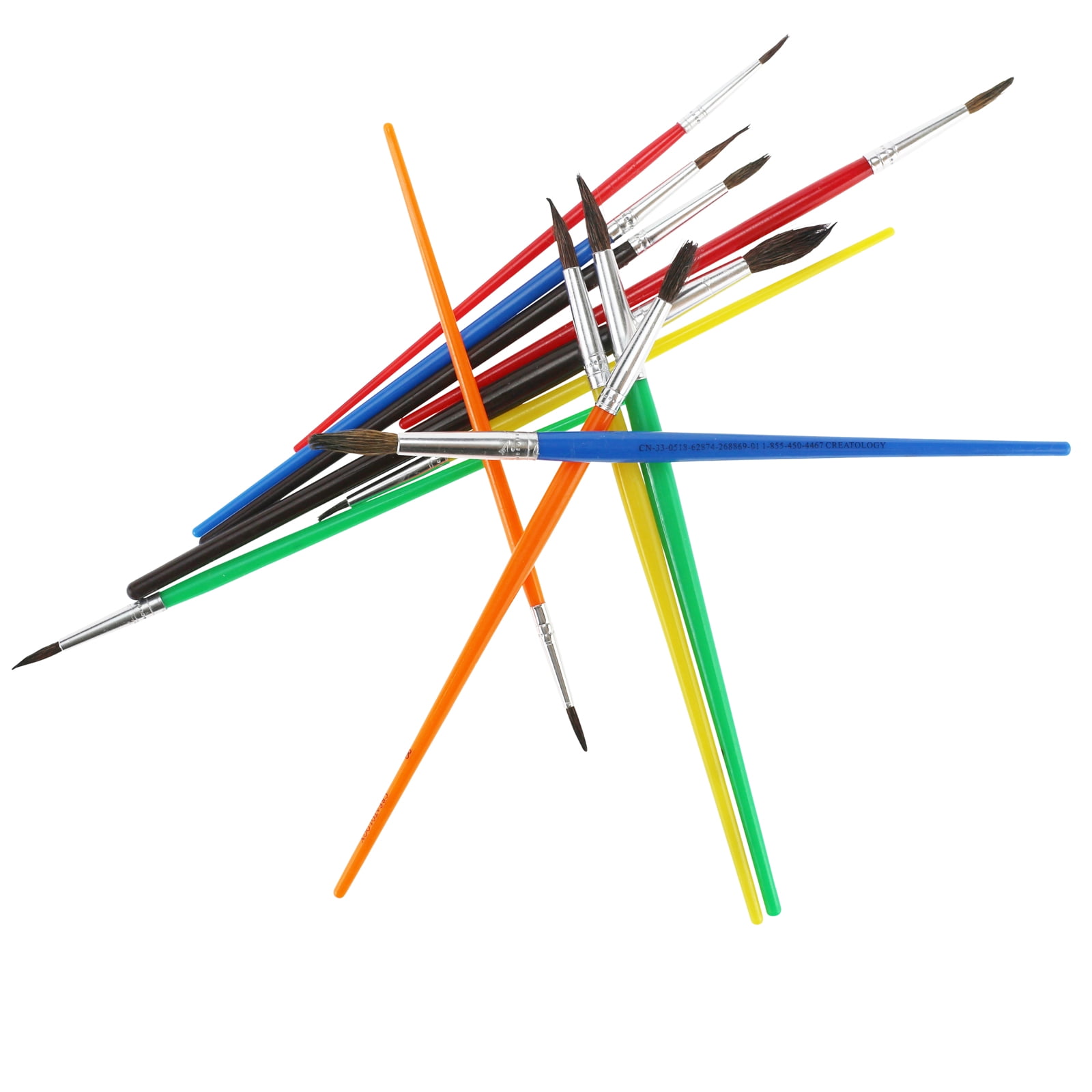 12 Packs: 12 ct. (144 total) Natural Bristle Paintbrushes by Creatology