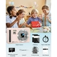 thumbnail image 3 of SEREE Digital Camera 4K 64MP 16X Zoom Autofocus Compact Youtube Camera with 32GB SD Card and 2 Batteries Pink, 3 of 7