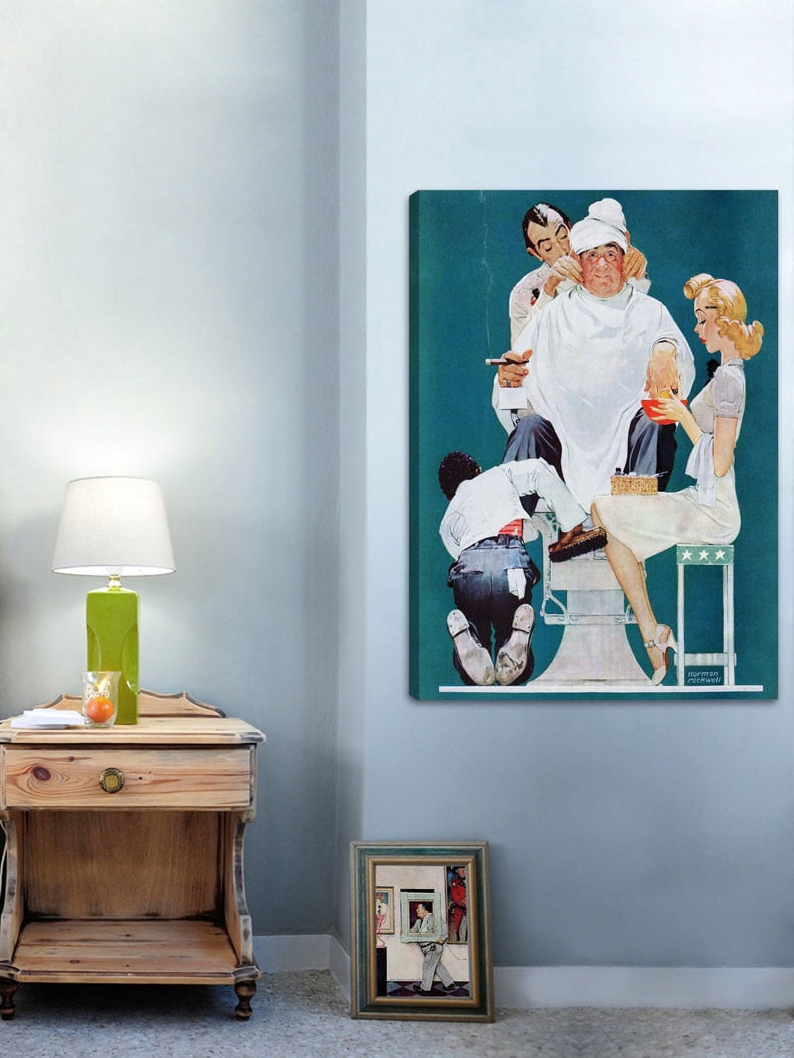 Marmont Hill "Full Treatment" by Norman Rockwell Painting Print on Canvas