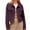 Purple(New), variant on PFRNLF Cropped Corduroy Jackets for Women Fall Casual Button Down Long Sleeve Crop Shacket Jacket