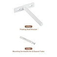 thumbnail image 3 of Unique Bargains 4Pack 4 Inch Wall Mounting Floating Shelf Bracket Blind Shelf Support, White, 3 of 7