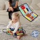 thumbnail image 2 of Tablero ocupado para niños pequeños, tablero sensorial para habilidades motoras finas, juguetes Montessori actividades para niños pequeños para viajes, coche (gris), 2 of 5