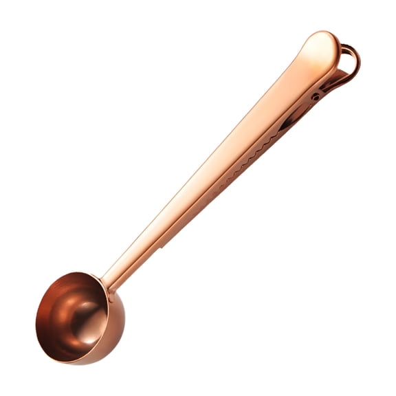ACDANC Coffee Scoop,Stainless Steel Coffee Scoop Clip,Coffee Spoon Measuring,for Ground Coffee and Beans,Rose Gold