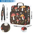 thumbnail image 2 of FORMRS Zipper Binder with Shoulder Strap 1.5-inch Ring 500 Sheet Capacity File Bag, Brown Mushroom Pattern, 2 of 5