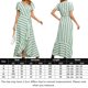 thumbnail image 2 of Vestido Largo Con Vuelo Vestidos casuales de mujer Vestido de columpio grande delgado con estampado de rayas elegantes (Verde M) Ygjytge para Mujer Verde T L, 2 of 8