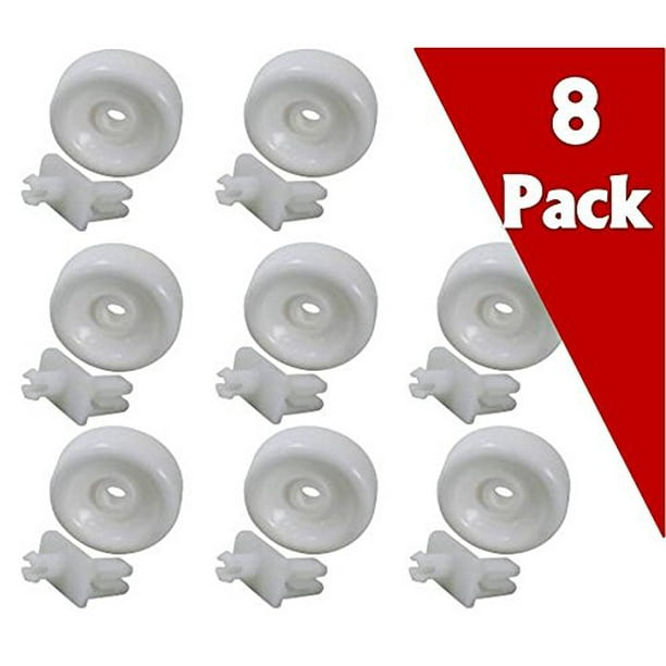 (8 PACK) EXPWD12X10267 GE, Hotpoint Dishwasher Lower Rack Roller