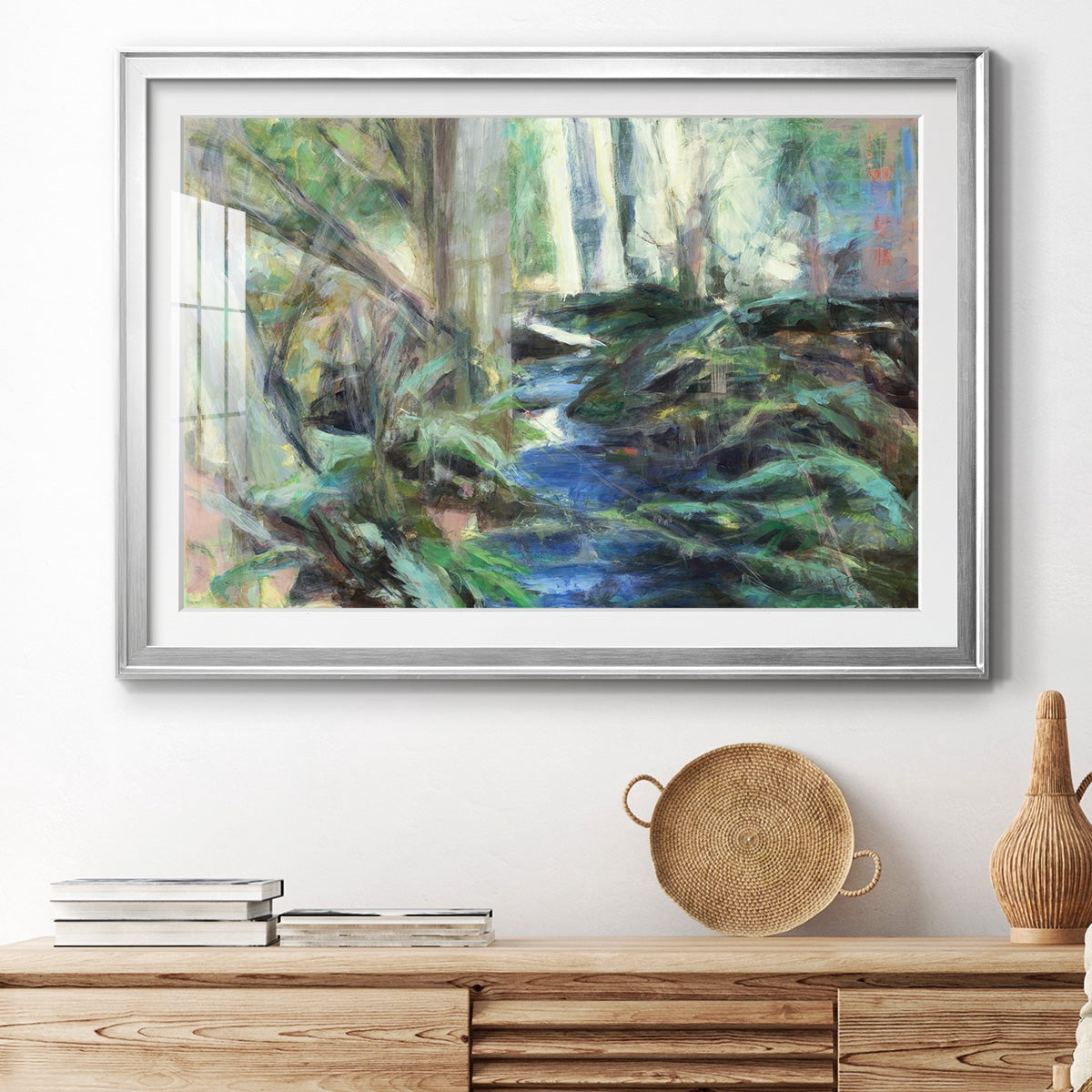 Rambling Blues Premium Framed Print - Ready to Hang