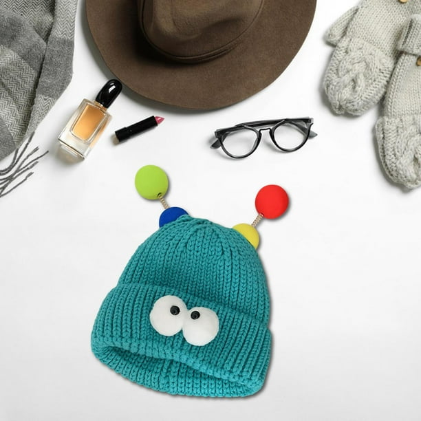 Gorro de punto Little Monster para niñas Azul brillante