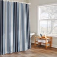 thumbnail image 6 of Shower Curtain for Bathroom Modern Blue Black Stripe Waterproof Bath Curtains Shower Curtains with Hooks,Retro Gradient Striped Line Bathroom Curtain Privacy Drapes for Bathtubs Toilet 36x72in, 6 of 9