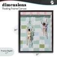 thumbnail image 4 of Stupell Industries Contemporary Twin Swimmers in Pool Black Floating Frame Canvas Art, 17 x 21, by The Prints Vibe, 4 of 8