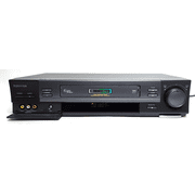 Restored Toshiba W-727 4-Head Hi-Fi VCR w/ Original Remote, Manual, A/V Cables, HDMI Converter