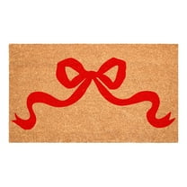 Pretty Red bow Doormat, 17" x 29"
