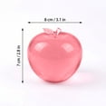 thumbnail image 3 of Slow Rising Apple Squishy, Pink Translucent Maltose Filled Fruit Squishies, Soft Stress Relief Squeeze Toy for Adults & Kids at Home & Office, 3 of 4