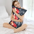 thumbnail image 3 of KLL Three Cute Christmas Gnomes Pattern Silk Pillowcase for Hair and Skin Standard Size 20"X 30" Soft Breathable Pillow Covers for Sleeping, 3 of 7