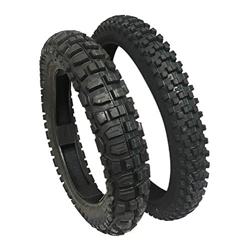 80 100 X 18 Tubeless Tyres Front TIRE SET: Front 80/100-21 Rear 120/90-18 Knobby Tires Dirt Bike Off