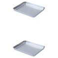 thumbnail image 1 of ZheElen Multi-functional Stainless Steel Tray For Versatile Baking And Storage 430square tray medium 2Set, 1 of 6