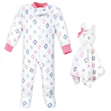 UPC: 0660168177718 | Hudson Baby Infant Girl Flannel Plush Sleep and Play and Security Toy Llama 0-3 Months