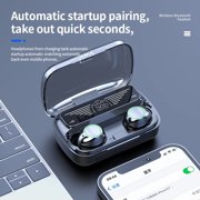 Bluetooth Headphones Wireless Earbuds Earphones with Charging Case Waterproof Noise Cancelling Earbuds with Mic for TV Smart Phone Laptop Computer Sports Running