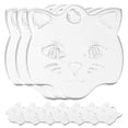 thumbnail image 3 of KAKOWELY 10 etiquetas de identificación para perro con forma de cabeza de gato, grabadas a medida, adorables etiquetas con nombre para mascota., 3 of 5