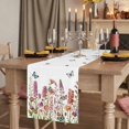 thumbnail image 2 of Table Runners 36 Inches Long Dress Scarves, Spring Floral Farmhouse Kitchen Table Runner, Short Coffee Tablerunners, Watercolor Lavender Daisy Butterflies Botanical 13x36 Inch, 2 of 9