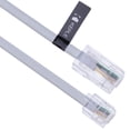 thumbnail image 1 of Keple 3m RJ11 to RJ45 Cable; White; 6P4C to 8P8C Connector Plug; 10 Feet; For Landline Telephone, Fax Machines, Answering Machines, 1 of 4