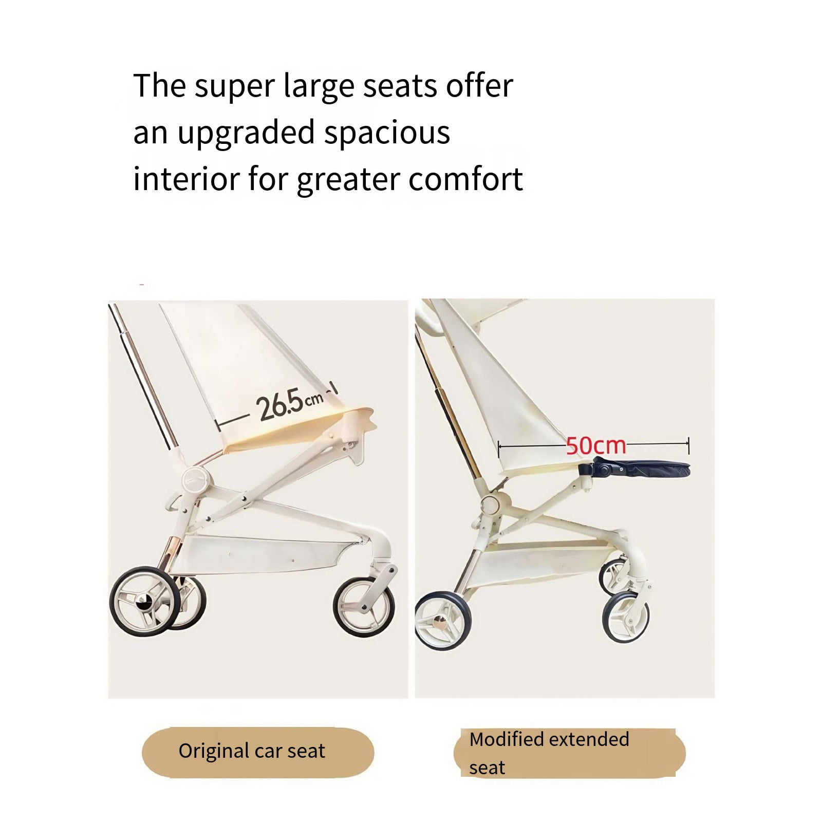 Multifunctional Strollers Footrest Extender for Enhancing Leg Support Convertible Handrail Design Easy to Attachment