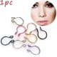 thumbnail image 4 of 2 Pcs Tiny Fashion No Piercing Needed Stainless Steel Women Cilp On Hoop Fake Nose Ring Body Jewelry Faux Septum, 4 of 5