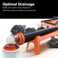 thumbnail image 3 of Camco Sewer Hose Support 43072 Rhino; Stackable For Storage; Orange; Poly Construction, 3 of 8