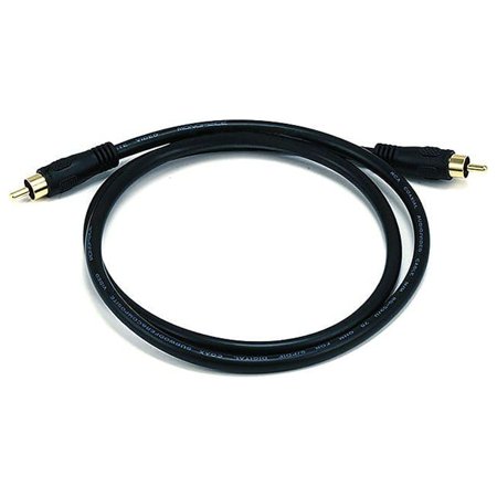 UPC: 0844660027430 | Monoprice 3  RCA Male to Male Audio/Video Coaxial Cable Black 102743