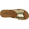 thumbnail image 3 of Soda Shoes Women Sandals Crisscross Strap Band Flatform Platform LUCY-S Gold 10, 3 of 3