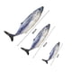 thumbnail image 2 of Simulated Sea Fish Plush Toy Mackerel Pike Tuna Salmon Plushie Stuffed Animal, 2 of 3