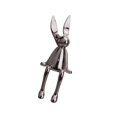 thumbnail image 1 of kurtrusly Sitting Rabbit Ornament Bunny Figurine for Bookshelf Living Room Bedroom Dark Gray L 1Set, 1 of 6
