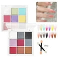 thumbnail image 2 of 1 Box 9-color Nail Mirror Powder Set Create Stunning Chrome Nails Pearlescent Matte Shine Mirror Powder, 2 of 10