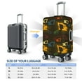 thumbnail image 4 of Pofeuu Monochrome Excavators Print Luggage Suitcase Cover Protector Luggage Washable Covers Aesthetic for 18/24/28/32 inch Luggage（No luggage included）-Large, 4 of 7