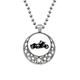 thumbnail image 1 of Patrón de moto negro ilustración Collares Colgante Retro Moon Stars Jewelry Unbranded M, 1 of 3