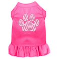 thumbnail image 1 of Robe Imprimée Chevron Patte Rose Vif Sm (10), 1 of 1