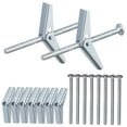 thumbnail image 6 of Hemoton 20 Sets Metal Drywall Anchors Wing Nut Kit Toggle Bolts Wing Nuts For Heavy Item Hollow Wall Anchors And Secure Fittings, 6 of 8